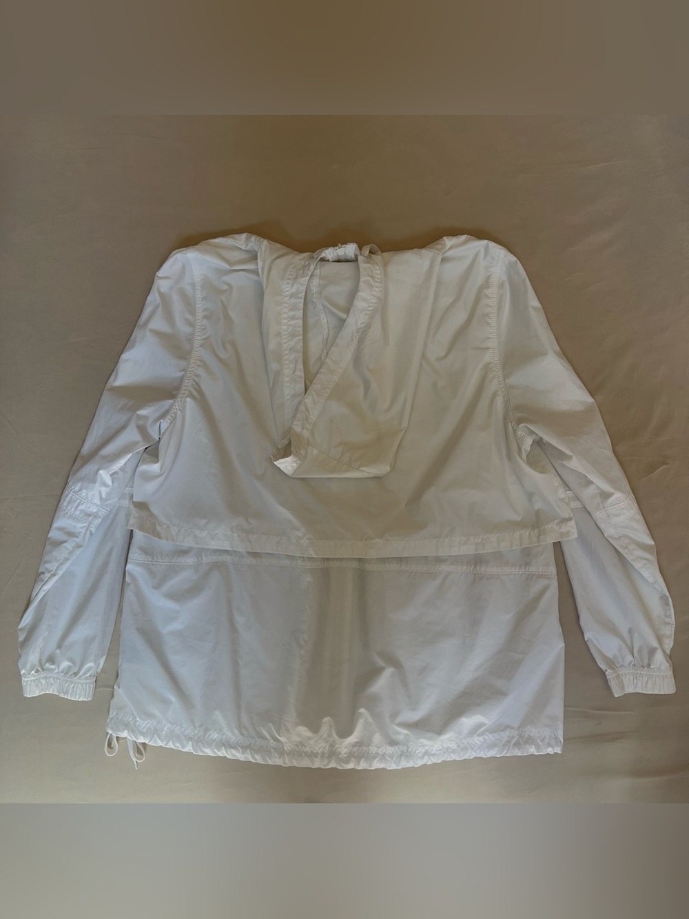 Nike Windbreaker Jacket Size Large White Full Zip - Picture 6 of 8